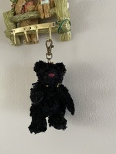 Charlie Bears Bag Buddy Bibi Black Retired Keyring 