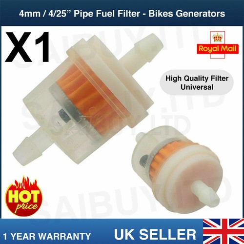 4mm round clear inline fuel - clear,