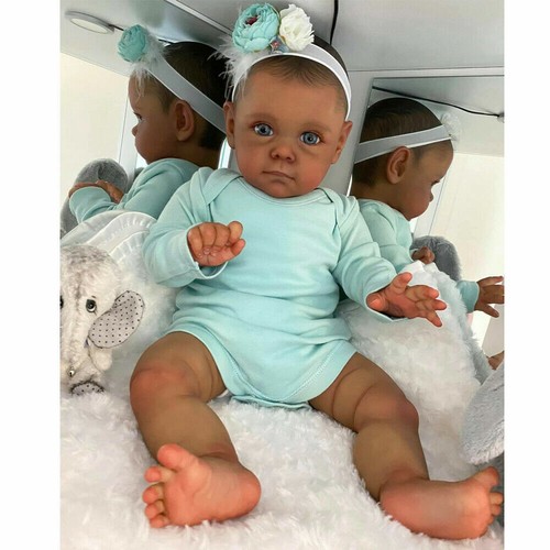 Black reborn baby doll - black,