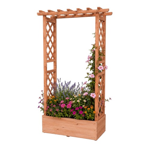Planter box trellis - planter,
