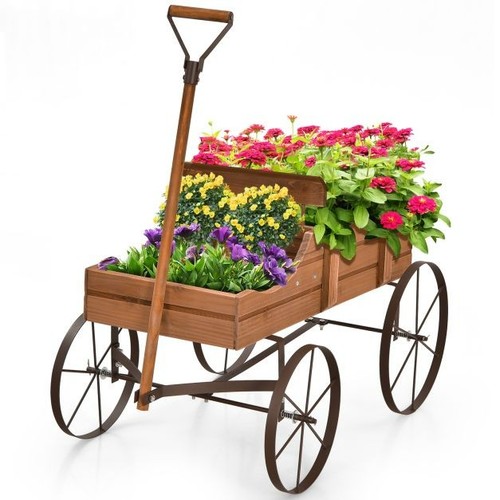 Costway wooden garden - costway, flower