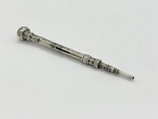 Small Antique Victorian Sterling Silver Propelling / rectractable Pencil