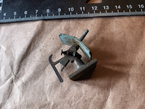Cast brass model battleship