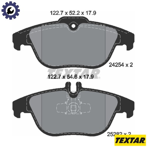 Brake pad set disc - set,
