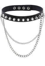 Black PU Leather Choker