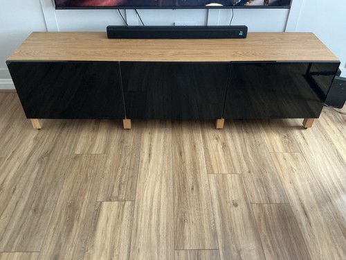 Ikea besta bench oak effect - oak,