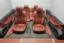 BMW 6 SERIES F12 M SPORT INTERIOR FRONT COMFORT SEATS BORGUNDY RED NAPA LEATHER