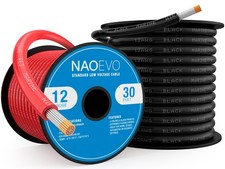 NAOEVO 12AWG 30FT Black Marine