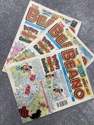 3no vintage beano comics - 3no.,