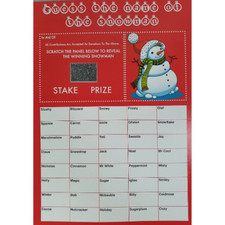 20 x Name The Snowman Scratch