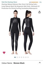 Dive Suit 3 MM Size Small 