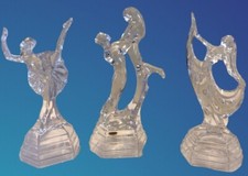 Set Of 3 Royal Crystal Rock