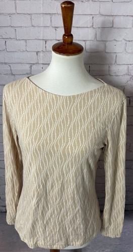 Talbots beige long sleeve - talbots,