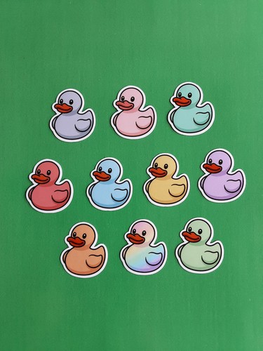 Pastel colour ducks cruise - pastel,