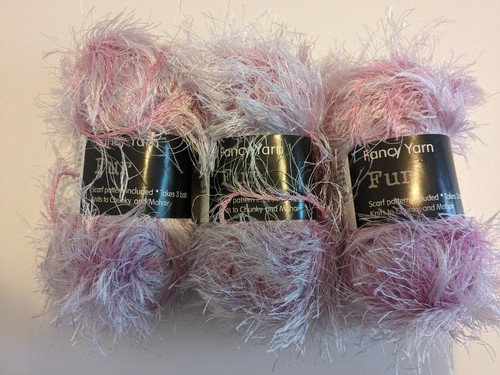 150g fancy yarn fur pink - fancy,