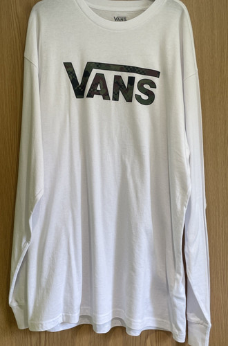 Vans white with green logo - with,