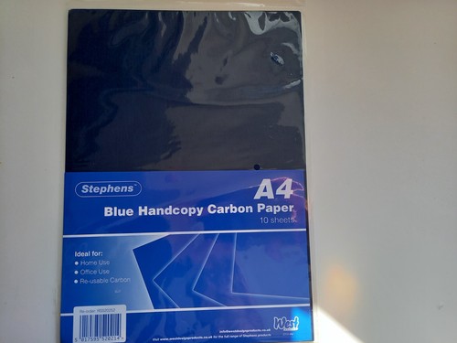 Stephens blue hand copy carbon - stephens,