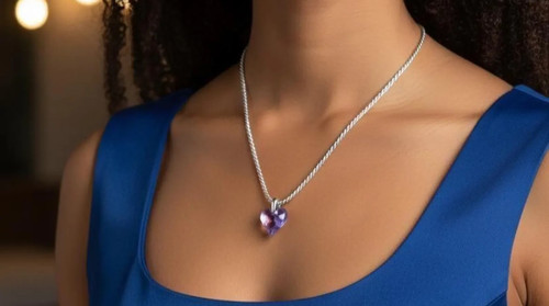 Lalique heart pendant - lalique,