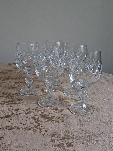 Cut glass wine glasses - set, of