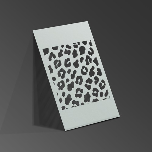Leopard print stencil - leopard, cat