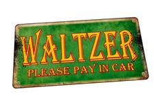 Waltzer   Fairground ride Sign Vintage Fairground Sign Antique Carnival Sign