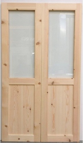 Wooden french door pair - french,