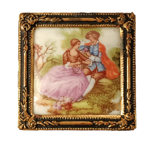 Vintage miniature picture - vintage,