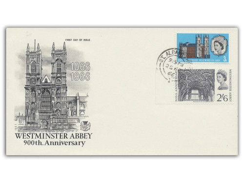 1966 westminster abbey fdc - 1966, st