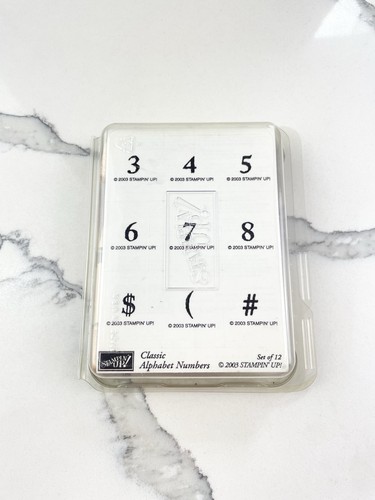 Stampin classic alphabet - up,
