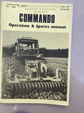 McConnel commando cultivator toolbar  instruction  & parts manual
