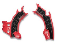 Acerbis X-Grip Frame Protector Guards Red Black For Honda CRF 250R 2022-2024