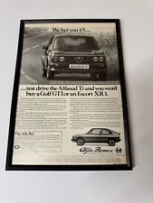 FRAMED Original 1981 Alfa Romeo Alfasud Ti 1.3 1.5 Magazine Advert Wall Art