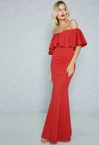 Quiz bardot fishtail dress - bardot,