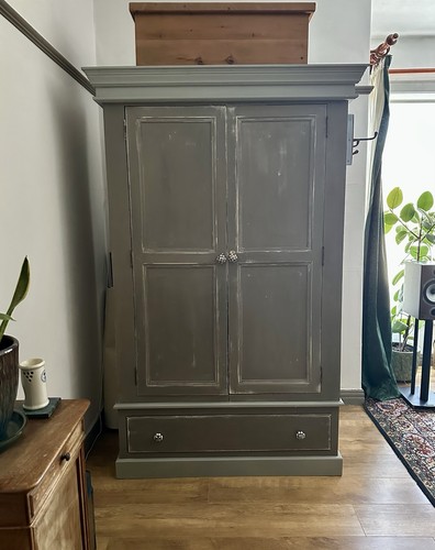 Solid wood double wardrobe - wood,