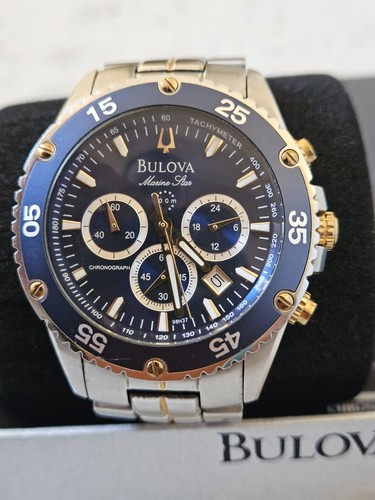 Bulova marine star 98h37 blue - marine,