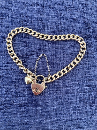 Antique 15ct gold curb - antique,
