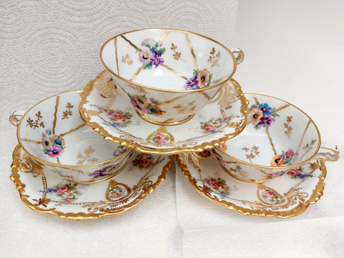 Vtg antique limoges j pouyat - /antique,