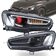 VLAND LED Projector Headlight For 2008-2017 Mitsubishi Lancer with Demon Eyes