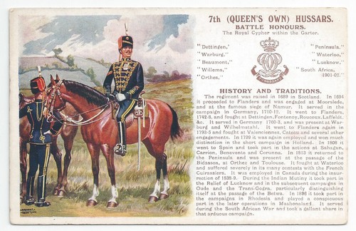 Ww1 7th queen own hussars - ww1,