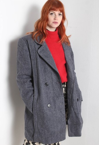 Vintage wool trench coat - wool,