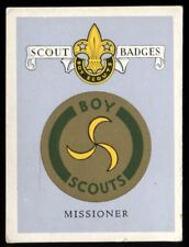 Tobacco Card, UTC, BOY SCOUT GIRL GUIDE & VOORTREKKER BADGES, 1932,Missioner,#19