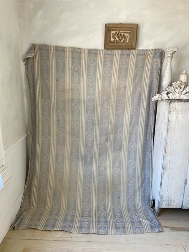 Antique french gray fabric - french,