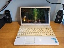 15" Sony Vaio VPCEB1E0E Core i3-330M 2.13GHz 4GB 500GB White Windows 10 Laptop