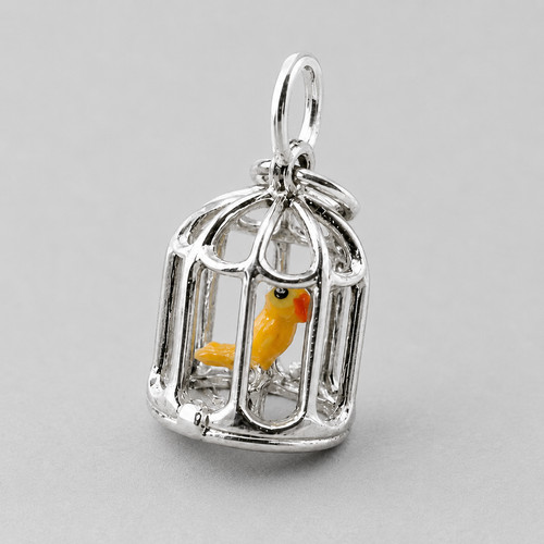 Sterling silver tweety pie - silver,