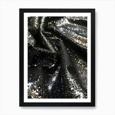 Black And Silver Glitter