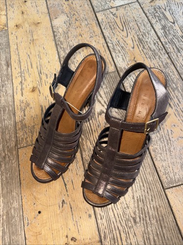 Metallic sandals from - metallic,