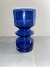 riihimaki Colbalt glass vase By Tamara Aladin