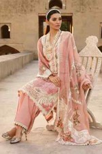 Pakistani indian Designer Embroidered Cotton Suit Unstitched 3 PC Shalwar Kameez