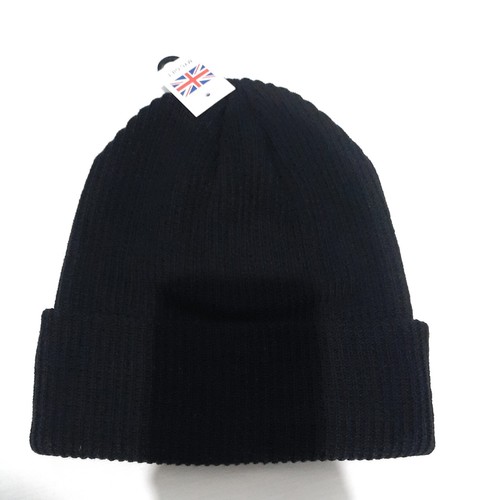Black bennie hat - bennie, knitted