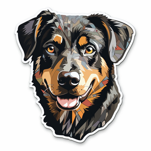 Beauceron car decal dog - car,